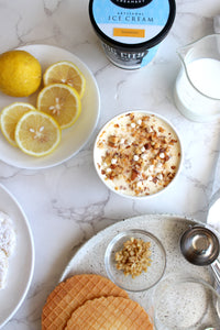 Sorrento (Lemon ice cream, almonds, white choco)
